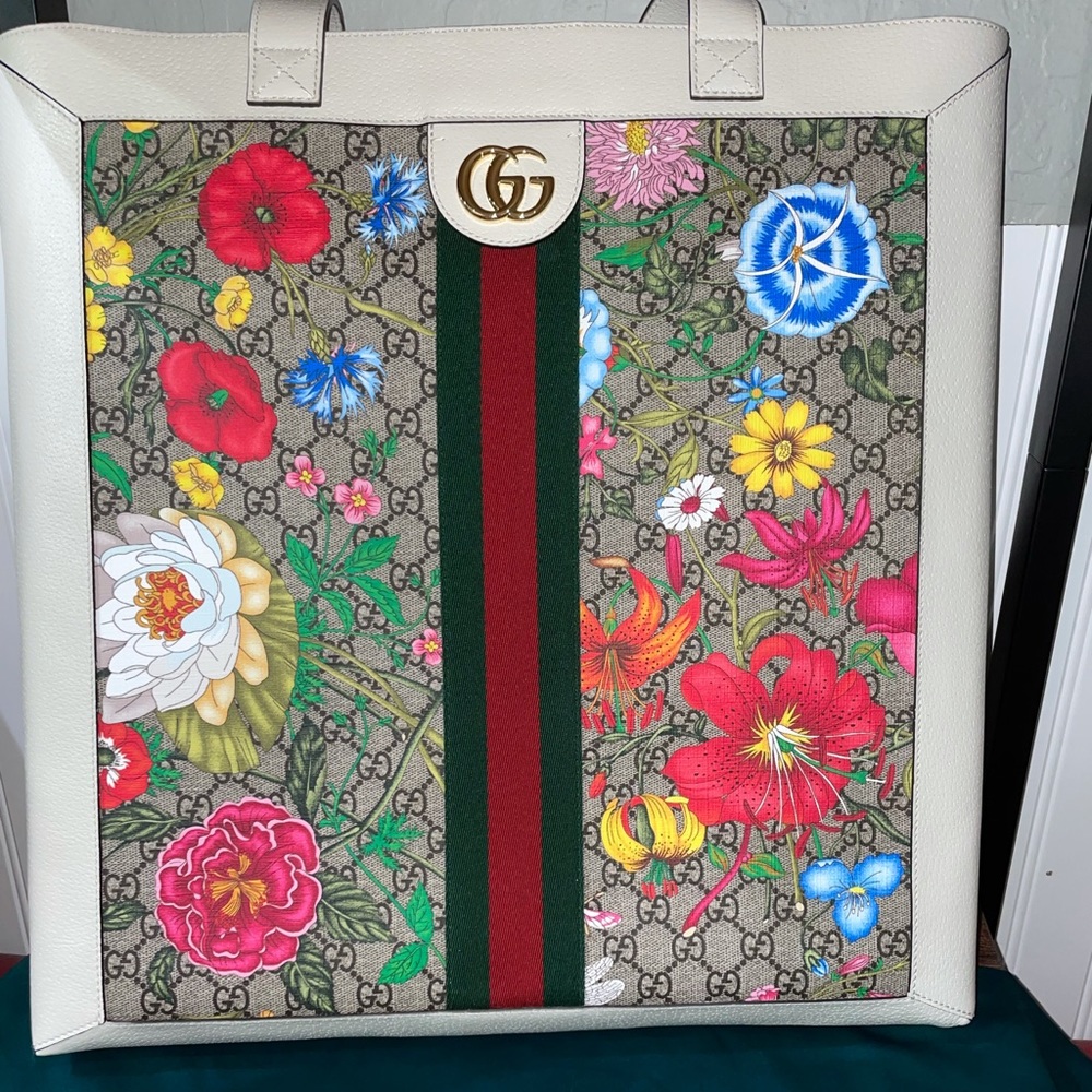 Gucci Ophidia Shopper Floral Bag